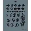 Rich New Seri N-123 Stencil 35x25 cm