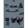 Rich New Seri N-129 Stencil 35x25 cm