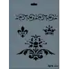 Rich New Seri N-134 Stencil 35x25 cm