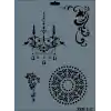 Rich New Seri N-147 Stencil 35x25 cm