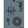 Rich New Seri N-147 Stencil 35x25 cm