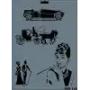Rich New Seri N-148 Stencil 35x25 cm