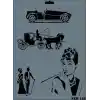Rich New Seri N-148 Stencil 35x25 cm