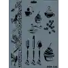 Rich New Seri N-149 Stencil 35x25 cm