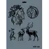 Rich New Seri N-169 Stencil 35x25 cm