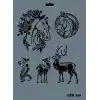 Rich New Seri N-169 Stencil 35x25 cm