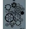 Rich New Seri N-173 Stencil 35x25 cm