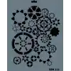 Rich New Seri N-173 Stencil 35x25 cm