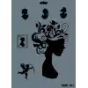 Rich New Seri N-191 Stencil 35x25 cm