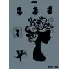 Rich New Seri N-191 Stencil 35x25 cm