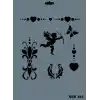 Rich New Seri N-192 Stencil 35x25 cm