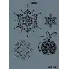 Rich New Seri N-212 Stencil 35x25 cm