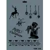 Rich New Seri N-220 Stencil 35x25 cm