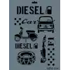 Rich New Seri N-314 Stencil 35x25 cm