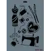 Rich New Seri N-324 Stencil 35x25 cm