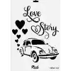Rich New Seri N-337 Stencil 35x25 cm