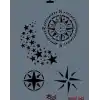 Rich New Seri N-343 Stencil 35x25 cm