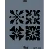 Rich New Seri N-348 Stencil 35x25 cm