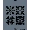 Rich New Seri N-348 Stencil 35x25 cm