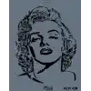 Rich New Seri N-420 Stencil 35x25 cm