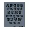 Rich New Seri N-465 Stencil 35x25 cm