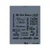Rich New Seri N-499 Stencil 35x25 cm