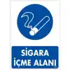 Sigara İçme Alanı Uyarı Levhassı 25x35 KOD: 450