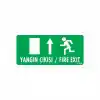 Yangın Çıkışı Yukarı Uyarı Levhası 17,5x25 KOD:935