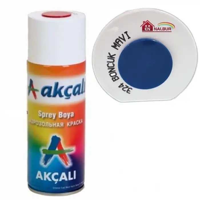 Akçalı Sprey Boya 400 ml 324 Boncuk Mavi