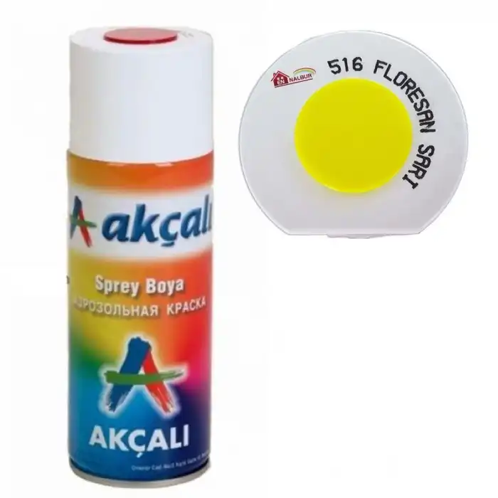 Akçalı Sprey Boya 400 ml 516 Florasan Sarı