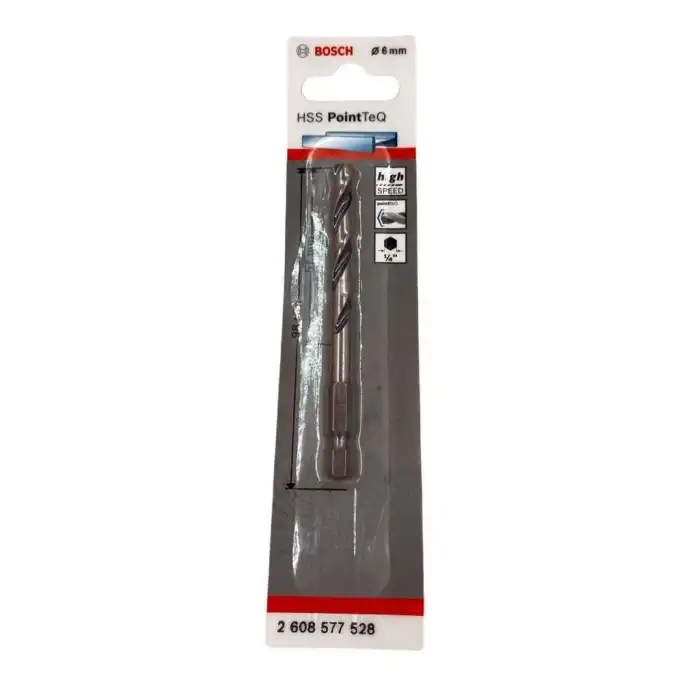 Bosch Point TeQ Altıgen Şaftlı Hss Matkap Ucu 6 mm