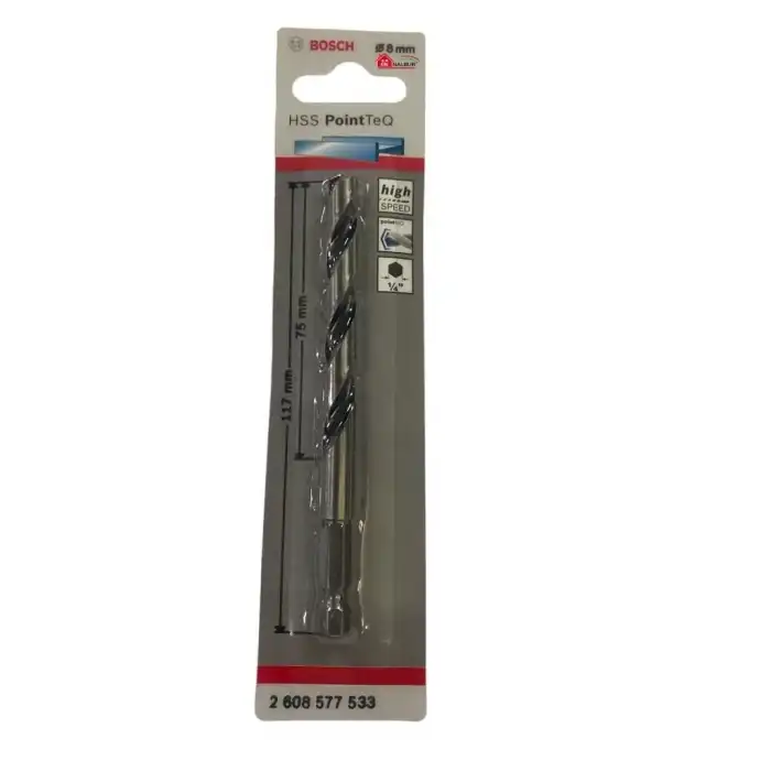 Bosch Pointteq Altıgen Şaftlı Hss Matkap Ucu 8 mm