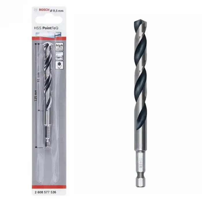 Bosch Pointteq Altıgen Şaftlı Hss Matkap Ucu 9,5 mm