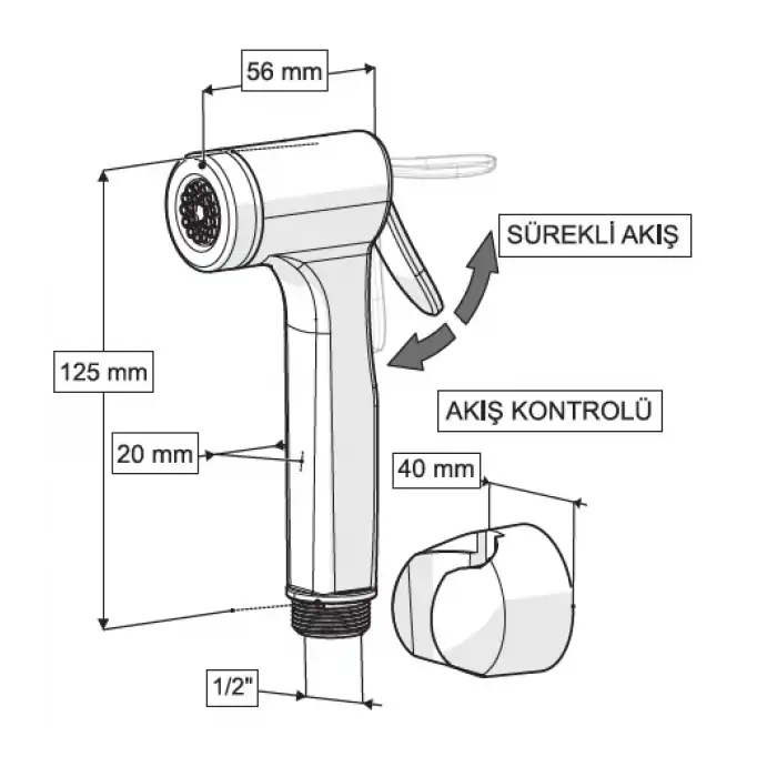 CONSOLATUS TAHARETMATİK BAŞLIK (KROM)