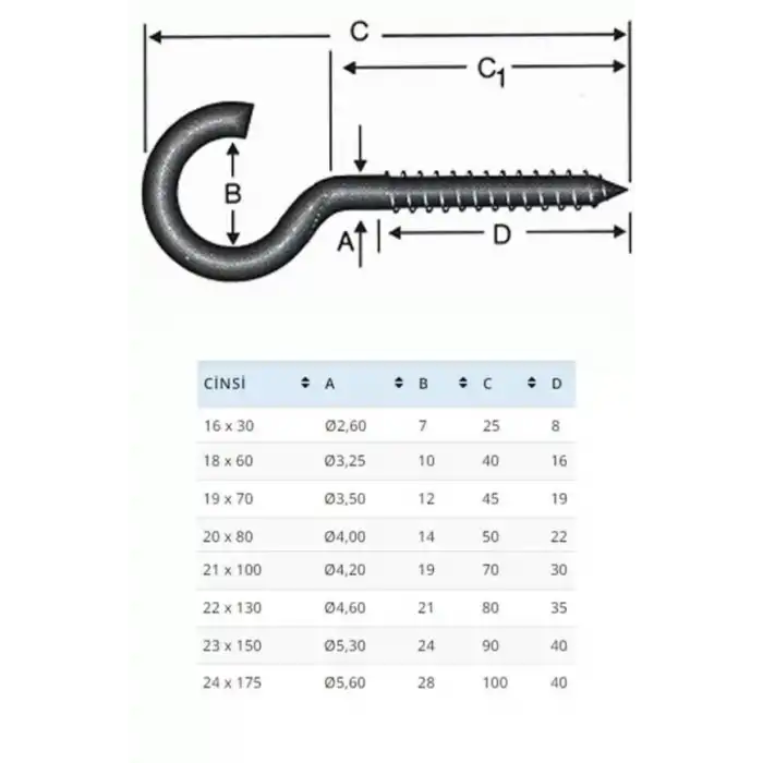 Ennalbur BA2080 20X80 Açık Piton 10 Adet