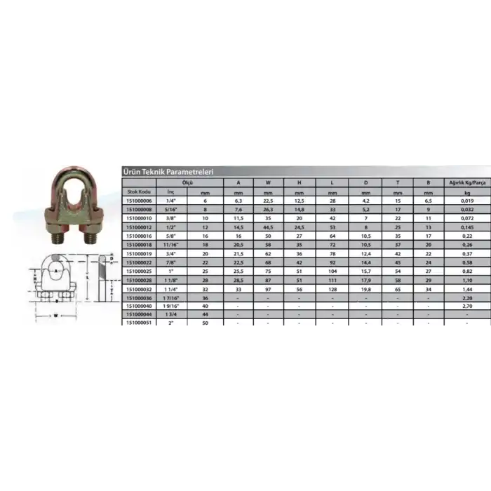Ennalbur M16 Klemens ( 2 Adet )