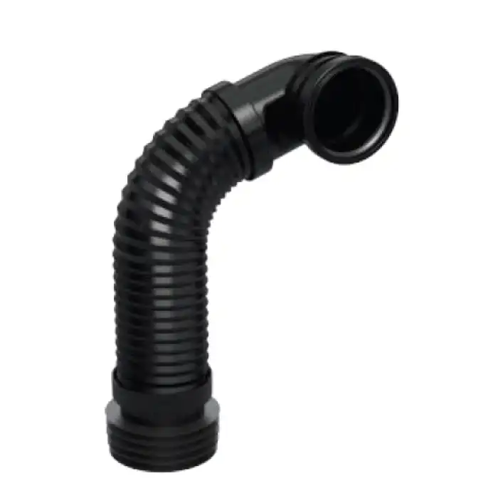 GÖMME REZERVUAR ÇİFT KELEPÇELİ KÖRÜKLÜ PİS SU ÇIKIŞ DİRSEĞİ (Q90X370 mm)