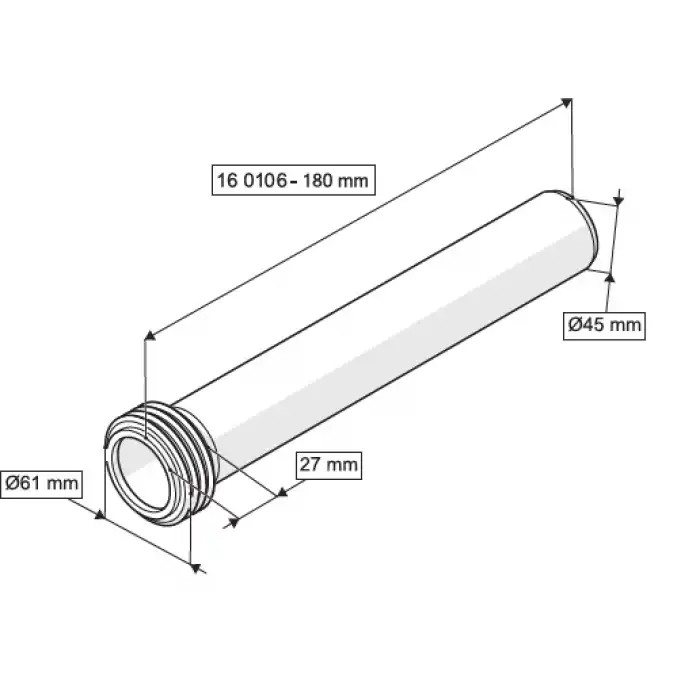 GÖMME REZERVUAR KADA SETİ ( Q90X220 + Q45X180 mm )