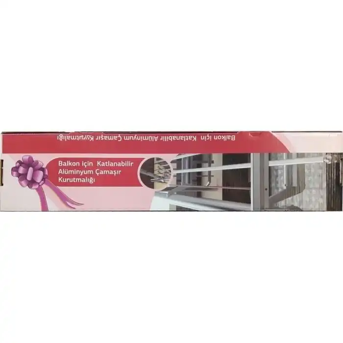 Koral Katlanabilir Balkon Çamaşır Kurutma Askılığı