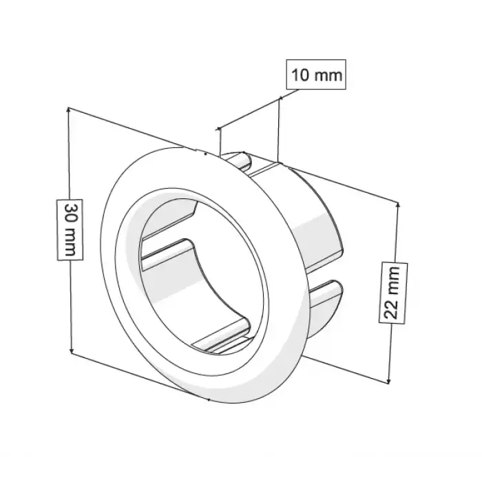 LAVABO TAŞMA YÜZÜĞÜ A TİPİ MAT SİYAH