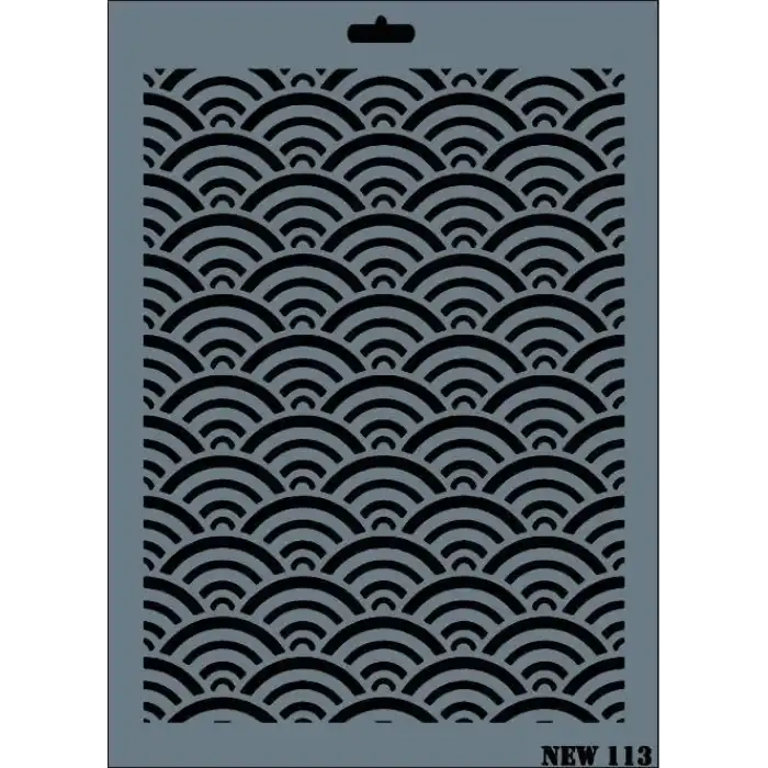 Rich New Seri N-113 Stencil 35x25 cm