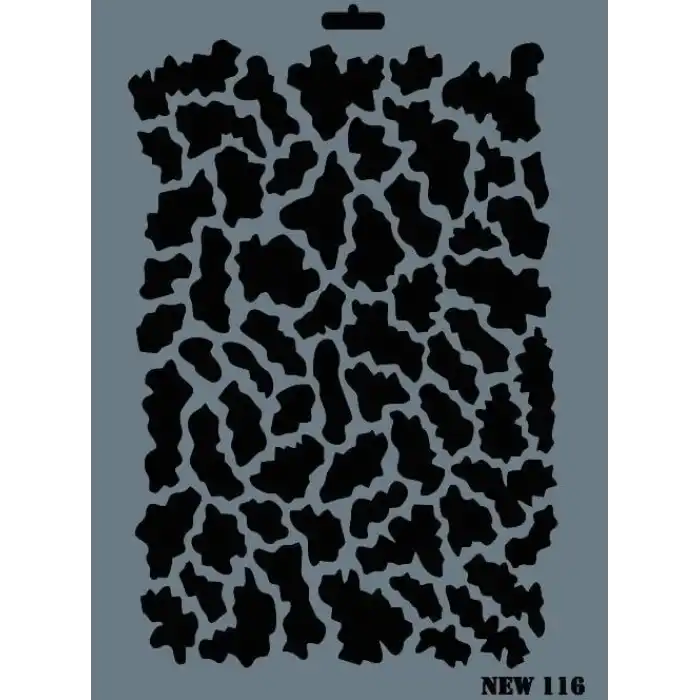 Rich New Seri N-116 Stencil 35x25 cm