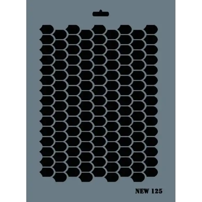 Rich New Seri N-125 Stencil 35x25 cm