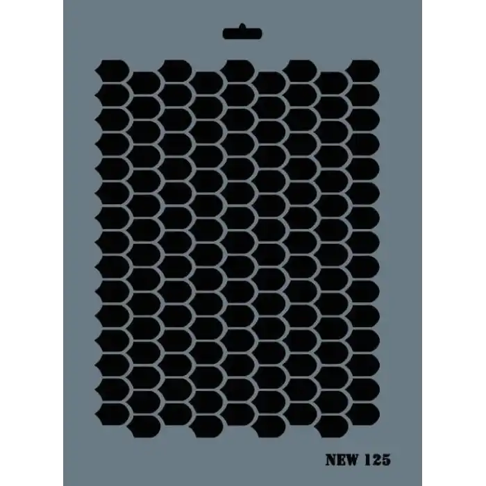 Rich New Seri N-125 Stencil 35x25 cm