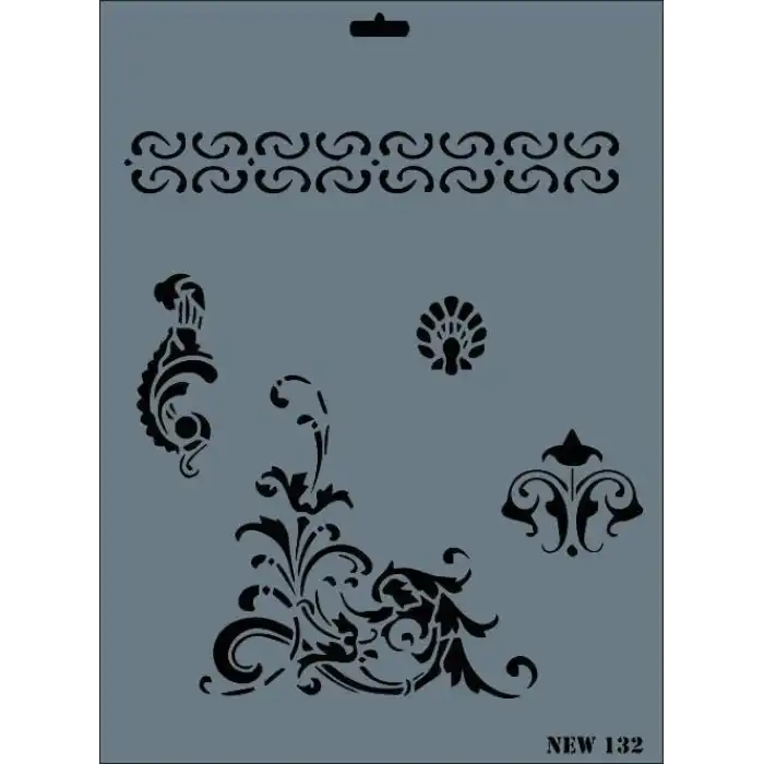 Rich New Seri N-132 Stencil 35x25 cm