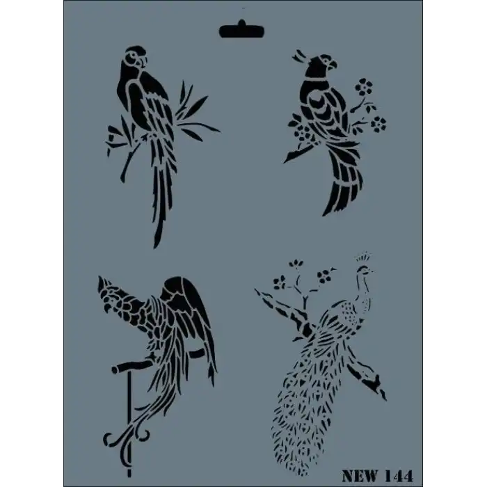 Rich New Seri N-144 Stencil 35x25 cm