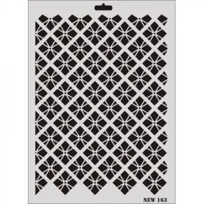 Rich New Seri N-163 Stencil 35x25 cm