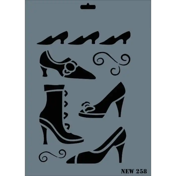 Rich New Seri N-258 Stencil 35x25 cm