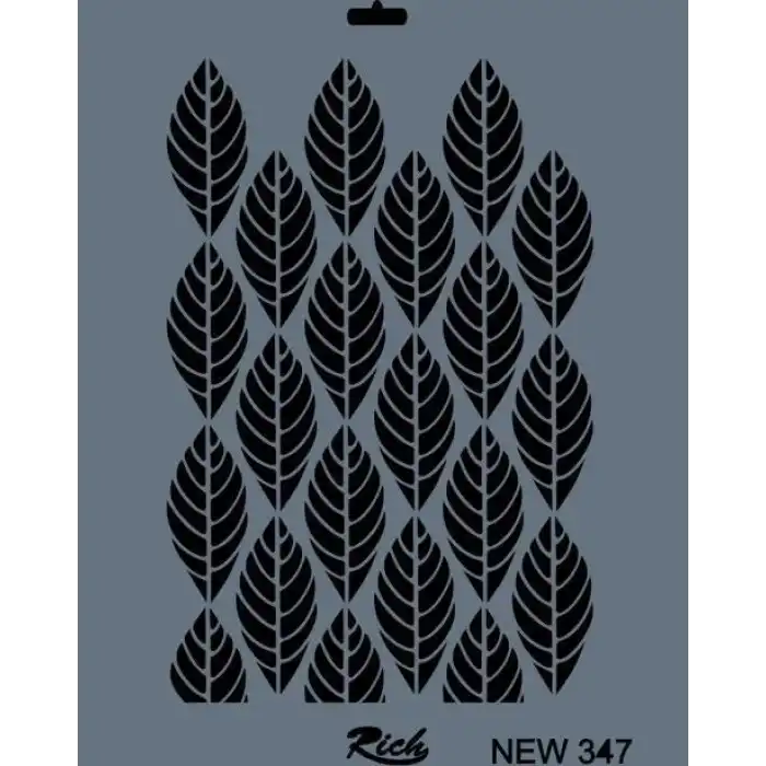 Rich New Seri N-347 Stencil 35x25 cm