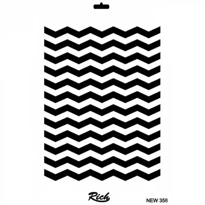 Rich New Seri N-358 Stencil 35x25 cm